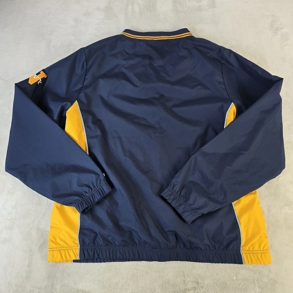 Champion US Navy Pullover Windbreaker Sz Lg Blue